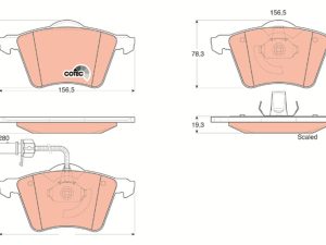 Set placute frana TRW GDB1538 – FORD | AutoRival