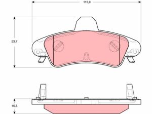 Set placute frana TRW GDB1580 – FORD | AutoRival