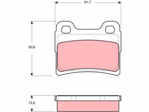 Set placute frana TRW GDB1639 – FORD | AutoRival