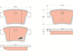 Set placute frana TRW GDB1665 – FORD | AutoRival