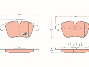 Set placute frana TRW GDB1683 – FORD | AutoRival