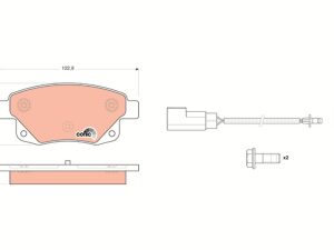 Set placute frana TRW GDB1725 – FORD | AutoRival