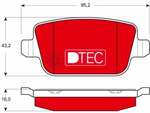 Set placute frana TRW GDB1732DTE – FORD | AutoRival