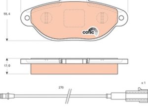 Set placute frana TRW GDB1745 – FORD | AutoRival