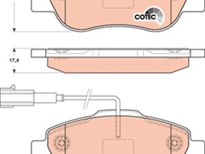 Set placute frana TRW GDB1746 – FORD | AutoRival