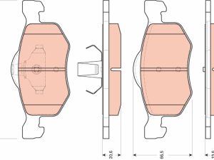 Set placute frana TRW GDB1753 – FORD | AutoRival