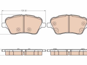 Set placute frana TRW GDB1959 – FORD | AutoRival