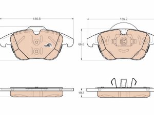 Set placute frana TRW GDB1960 – FORD | AutoRival