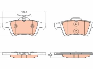 Set placute frana TRW GDB2033 – FORD | AutoRival