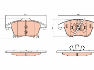 Set placute frana TRW GDB2075 – FORD | AutoRival