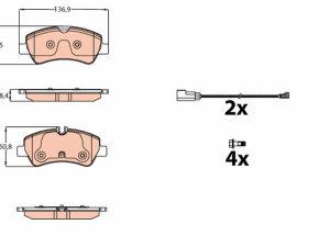 Set placute frana TRW GDB2161 – FORD | AutoRival