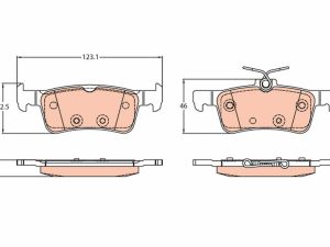 Set placute frana TRW GDB2194 – FORD | AutoRival