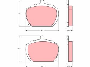Set placute frana TRW GDB340 – FORD | AutoRival