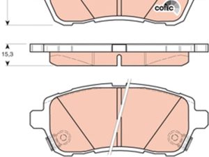 Set placute frana TRW GDB3437 – FORD | AutoRival