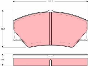 Set placute frana TRW GDB349 – FORD | AutoRival