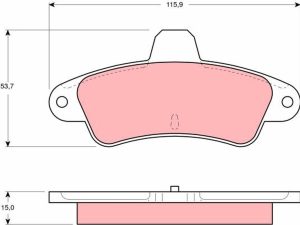 Set placute frana TRW GDB4084 – FORD | AutoRival