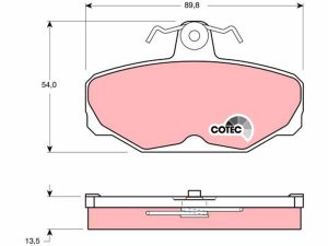 Set placute frana TRW GDB472 – FORD | AutoRival