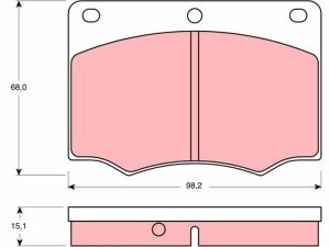 Set placute frana TRW GDB674 – FORD | AutoRival