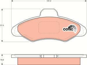 Set placute frana TRW GDB897 – FORD | AutoRival