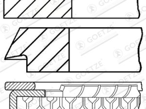 Set segmenti piston GOETZE ENGINE 08-102300-00 – FORD | AutoRival