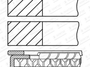 Set segmenti piston GOETZE ENGINE 08-107400-00 – FORD | AutoRival