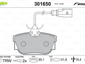 Set placute frana VALEO 301650