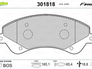 Set placute frana VALEO 301818