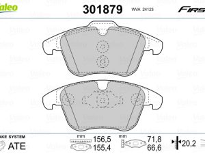 Set placute frana VALEO 301879 – FORD | AutoRival
