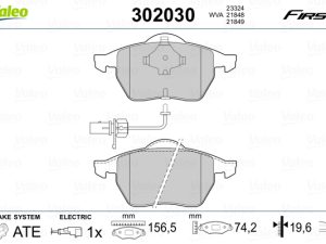 Set placute frana VALEO 302030