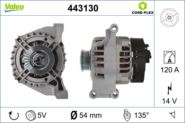 Alternator VALEO 443130