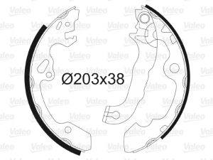 Set saboti frana VALEO 562648
