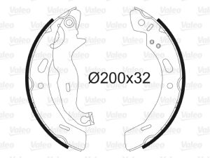 Set saboti frana VALEO 564139