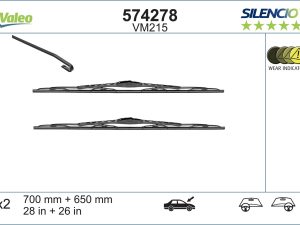 Lamela stergator VALEO 574278