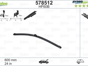 Lamela stergator VALEO 578512