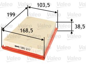 Filtru aer VALEO 585277 – FORD | AutoRival