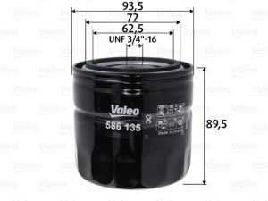 Filtru ulei VALEO 586135