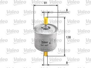 Filtru combustibil VALEO 587007