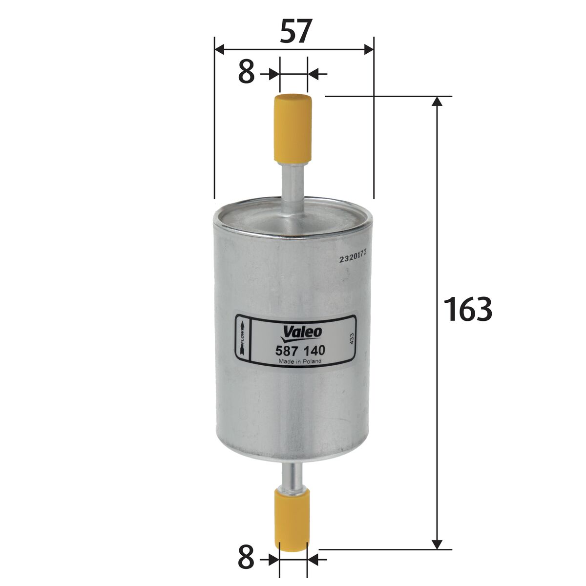 Filtru combustibil VALEO 587140