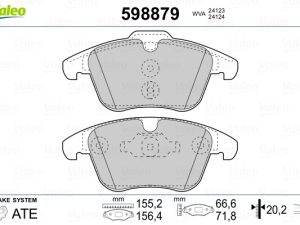 Set placute frana VALEO 598879 – FORD | AutoRival