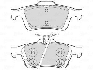 Set placute frana VALEO 601709