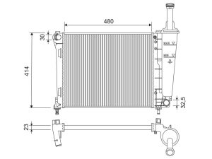 Radiator racire motor VALEO 701184