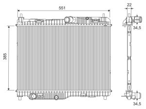 Radiator racire motor VALEO 701286
