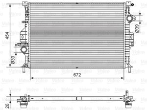 Radiator racire motor VALEO 701536