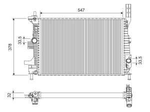 Radiator racire motor VALEO 701675