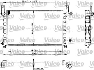 Radiator racire motor VALEO 730483