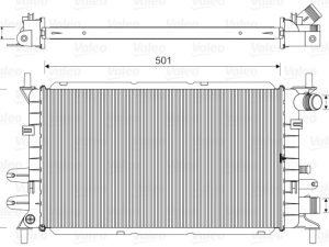 Radiator racire motor VALEO 730859