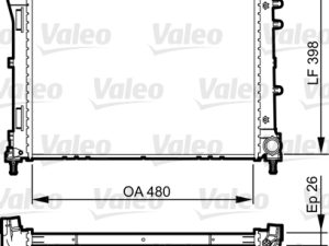 Radiator racire motor VALEO 735273