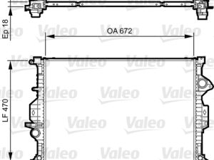 Radiator racire motor VALEO 735373