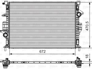 Radiator racire motor VALEO 735550