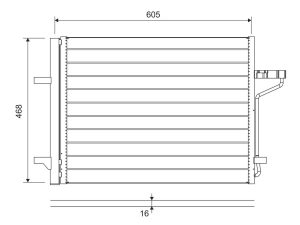 Condensator climatizare VALEO 812877